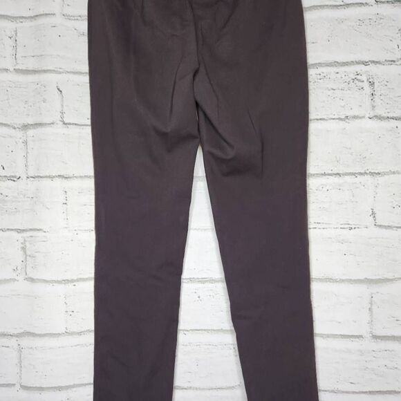 J.Jill Ponte Pull On Slim-Leg Relaxed Fit Solid Dress Pants Brown Extra Small - Picture 6 of 9